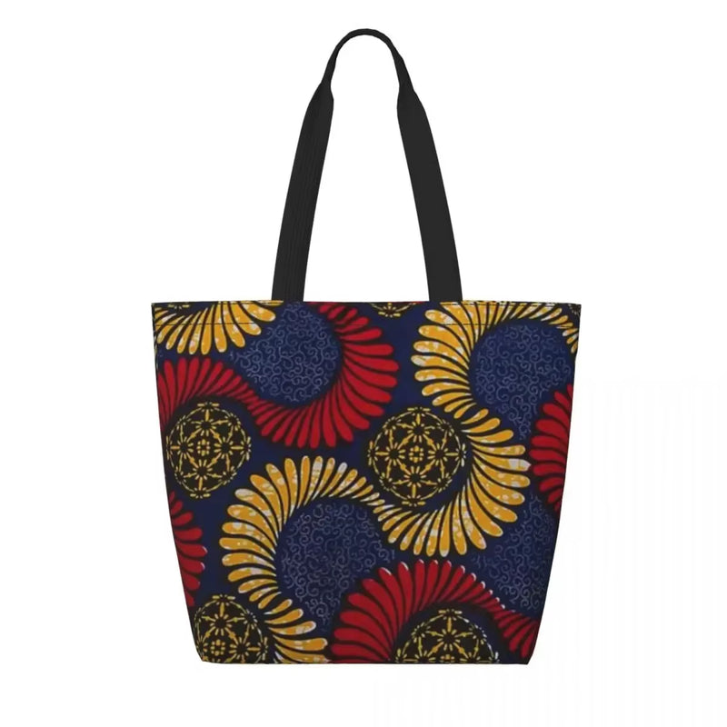 African Mud Cloth Bogolan Design Shopping Bag