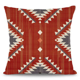 4Pcs Ethnic Bohemia Geometric Pillowcase Aztec Western Abstract Pattern Cushion Cover Red Aztec Style Pillowcase Home Decor