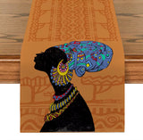 African Girl Table Runner for Dining Table Wedding Decoration Rite Table Runner Home Party Decor Table Cover Party