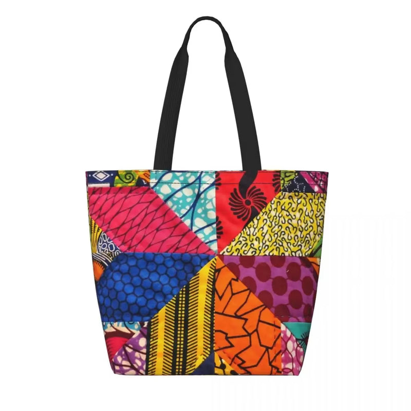 African Mud Cloth Bogolan Design Shopping Bag