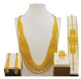 High Quality 24k Gold Plated Dubai Jewelry Set