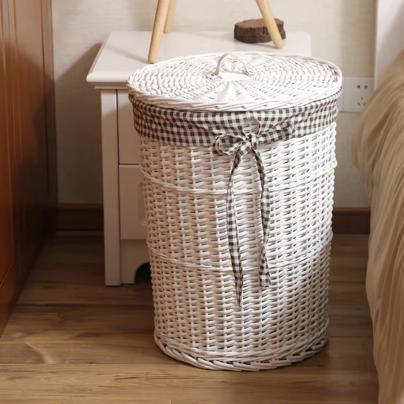 Dirty Hamper Rattan Storage Basket Dirty Clothes Storage