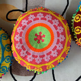 Bohemian Moroccan Ethnic Embroidery Thicken Cushion Floor Mat Bay Window Mat with Core Sofa Pillow Seat Cushion Pouf Yoga Futon