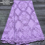 New Pink Dubai Dry Cotton Lace Fabric