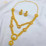 Dubai African 24K Gold Plated Jewelry Sets