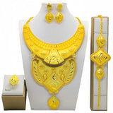 High Quality 24k Gold Plated Dubai Jewelry Set