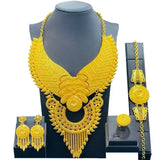 High Quality 24k Gold Plated Dubai Jewelry Set