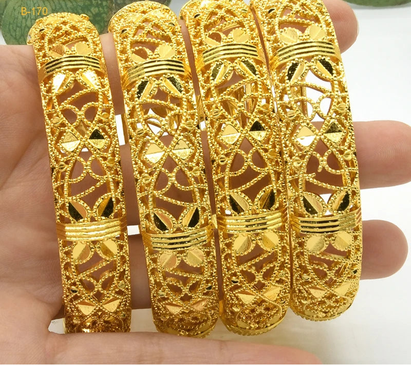 African Bangles 24K Gold Color Dubai Bracelet