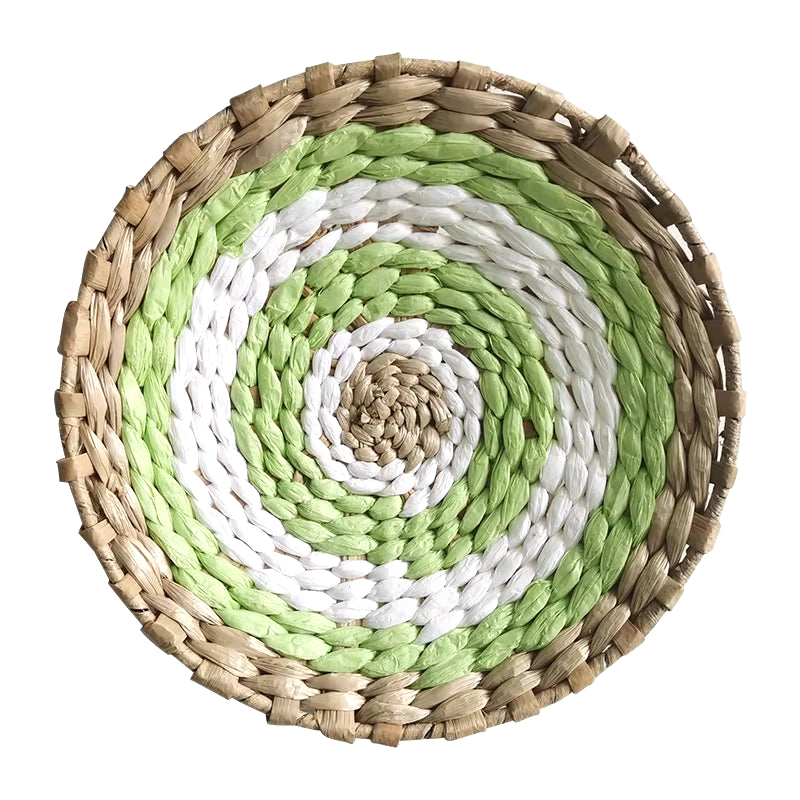 Nordic Simple Handmade Straw Wall Decoration Boho Woven Grass Straw Art for Nursery Baby Children Room Home Decor