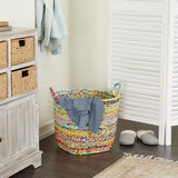 Cotton Handmade Storage Basket with Handles