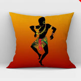 African Women Print Cushion Cover Ethnic Style Decorative Pillowcase, Throw Pillow Cover for Home Sofa Decor