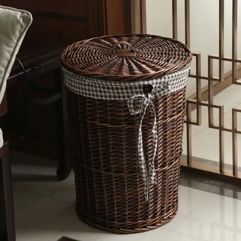 Dirty Hamper Rattan Storage Basket Dirty Clothes Storage