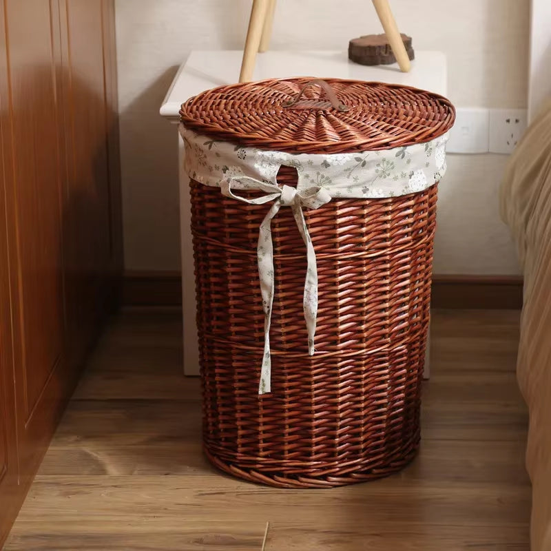 Dirty Hamper Rattan Storage Basket Dirty Clothes Storage