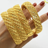 African Bangles 24K Gold Color Dubai Bracelet