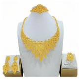 High Quality 24k Gold Plated Dubai Jewelry Set