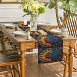 Sun Face Ethnic Pattern Table Runners Dresser Table Decor Farmhouse Dining Table Runner Holiday Party Decoration