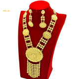 Women Nigeria African Dubai Wedding Earring Jewelry Set