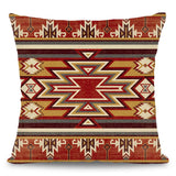 4Pcs Ethnic Bohemia Geometric Pillowcase Aztec Western Abstract Pattern Cushion Cover Red Aztec Style Pillowcase Home Decor