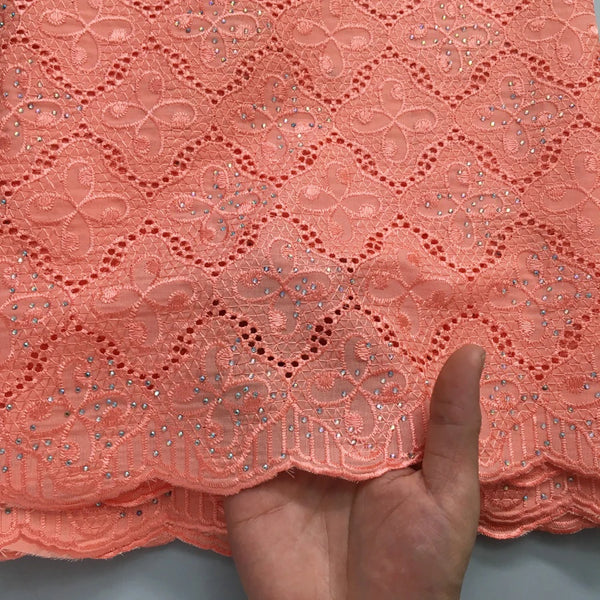 New Cotton African Lace Fabric