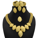 Womens Ethiopian Gold Color Jewelry Set