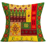 Tribal Ethnic Pattern Decoration Cushion Cover Retro Furnishings Sofa Decoration Pillow Cover Linen Square