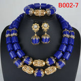 African Beads Jewelry Set Artificial Coral Jewelry Set Nigerian Wedding Jewellery Sets