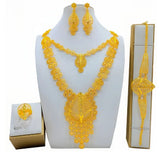 High Quality 24k Gold Plated Dubai Jewelry Set