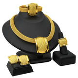 Womens Ethiopian Gold Color Jewelry Set