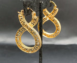 Original Vintage Dubai Gold Plated Hoop Earrings