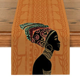 African Girl Table Runner for Dining Table Wedding Decoration Rite Table Runner Home Party Decor Table Cover Party