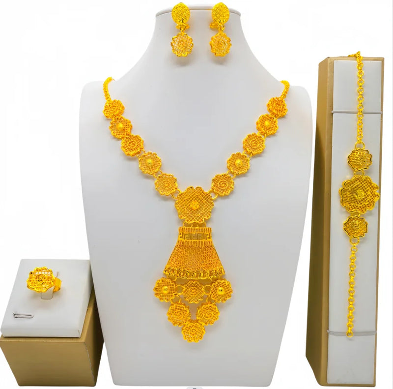 New Fashion Dubai Flower Design Luxury Jewelry