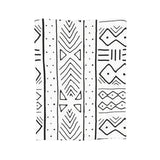 African Mudcloth White Blankets Soft Warm Flannel Throw Blanket Plush for Bed Living Room Picnic Travel Home Couch