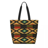 African Mud Cloth Bogolan Design Shopping Bag