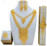 High Quality 24k Gold Plated Dubai Jewelry Set