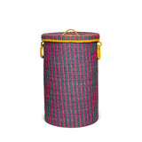 Handwoven Laundry Basket with Lid and Handles – Eco-Friendly Storage for Towels, Clothes, Bathroom and Bedroom