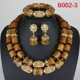 African Beads Jewelry Set Artificial Coral Jewelry Set Nigerian Wedding Jewellery Sets