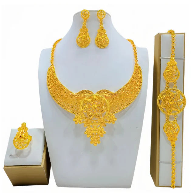 New Fashion Dubai Flower Design Luxury Jewelry