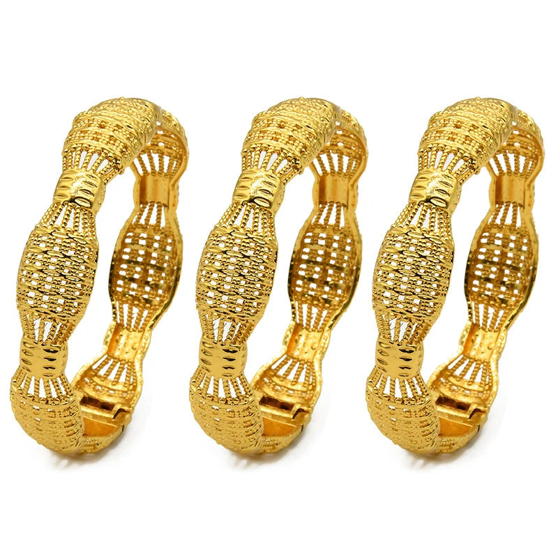 African Bangles 24K Gold Color Dubai Bracelet