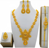 High Quality 24k Gold Plated Dubai Jewelry Set