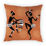 Colourful Dancing African Girl Luxury Throw Pillow Case Cushion Cover Home Living Room Decorative Pillows for Sofa Bed Car 45*45