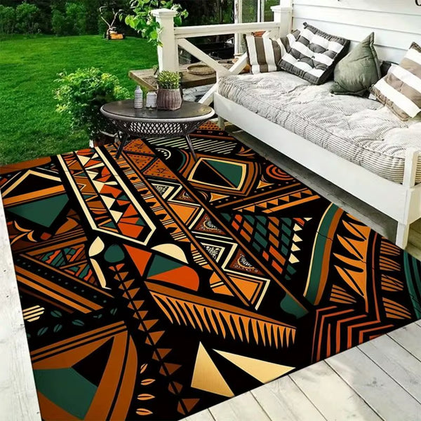 African American Heritage Area Rug Non-Slip Carpet Hand Washable Polyester Carpet for Living Room Bedroom Decor Floor Mat