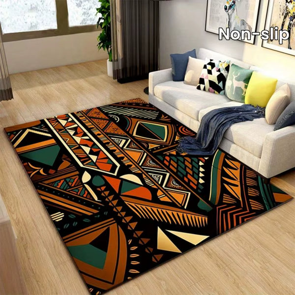 African American Heritage Area Rug Non-Slip Carpet Hand Washable Polyester Carpet for Living Room Bedroom Decor Floor Mat