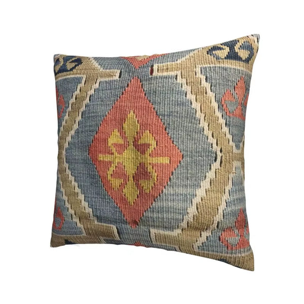 Navaho Weave Turkish Ethnic Kilim Pillow Cover Decorative Vintage Persian Antique Tribal Cushion Cover Throw Pillow Living Room