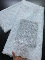 New Cotton African Lace Fabric