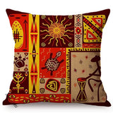 Modern Abstract Cartoon African Exotic Pattern Living Room Decoration Throw Pillow Case Cotton Linen Sofa Cushion Cover