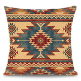 4Pcs Ethnic Bohemia Geometric Pillowcase Aztec Western Abstract Pattern Cushion Cover Red Aztec Style Pillowcase Home Decor