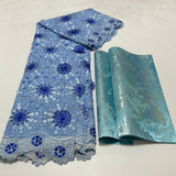 New Luxury 3D Flower Organza Lace Fabric