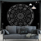 Mandala Tarot Tapestry Wall Hanging Zodiac