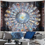 Mandala Tarot Tapestry Wall Hanging Zodiac