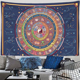 Mandala Tarot Tapestry Wall Hanging Zodiac